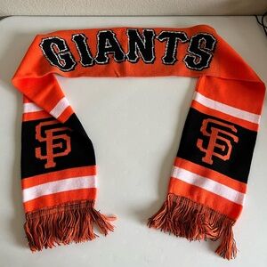 San Francisco Giants Scarf Orange Black Adult Fan Gear Baseball MLB